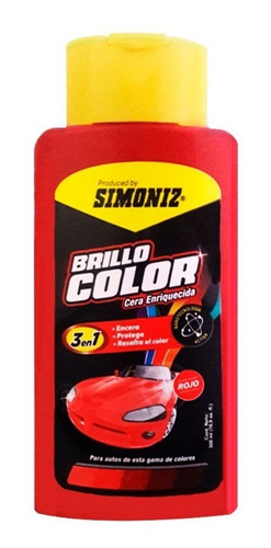 Cera Liquida De Auto Rojo/ Simoniz 500ml/ 3en1 