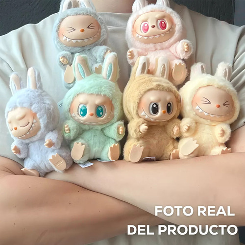 Labubu Monster Peluche Figura Bluey Macaron Have Seat 1pz