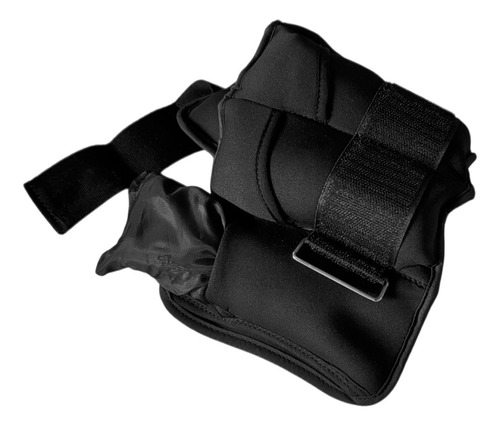 Par De Polaina P/ Tobillo 2.5kg C/u Peso Ajustable Ejercicio Negro