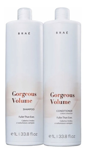 Braé Kit Gorgeous Volume Shampoo + Condicionador 
