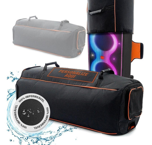 Capa Case Bolsa Bag Jbl Partybox 710 Personalizada Bordado