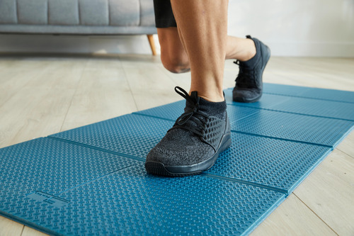 Tapete De Pilates Tone Mat Fold Azul 160 Cm X 58 Cm X 7 Mm D