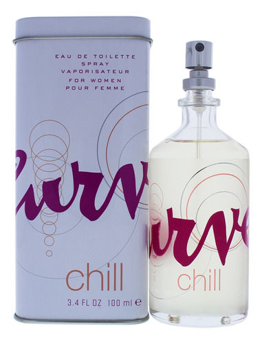 Curve Chill De Liz Claiborne Para Mujer, Aerosol Edt De 3.4