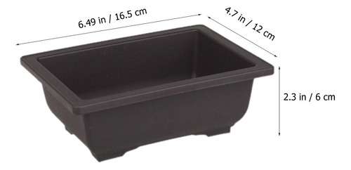 Maceta Grande Para Bonsáis, Macetas Rectangulares, 4 Unidade