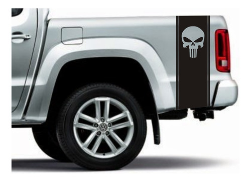 Imagen 4 de 5 de Franjas Laterales Camionetas 03 Punisher Graficastuning 00007