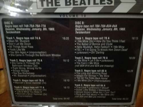 Beatles Get Back Sessions Vol 10 Day By Day 2 Cd Inmaculado