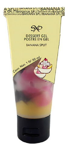 Lubricante Gel Postre Comestible Sexo Oral Sxo 30ml Sabor Banana split