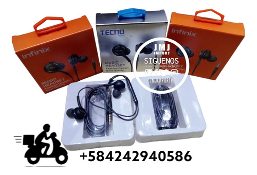 Audifonos 3,5 Stereo Para Infinix  Y Tecno 