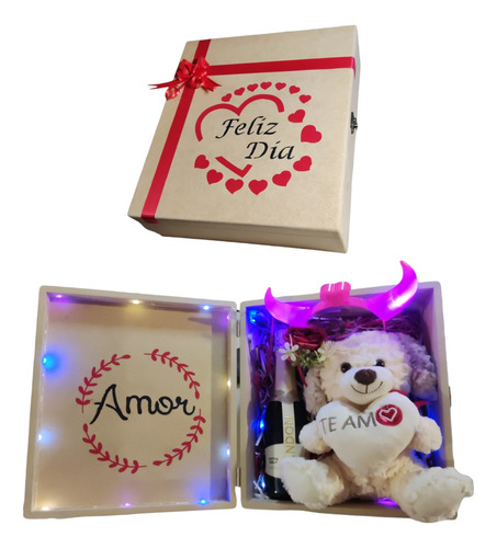 Regalos Box San Valentín- Peluche- Taza - Bombones