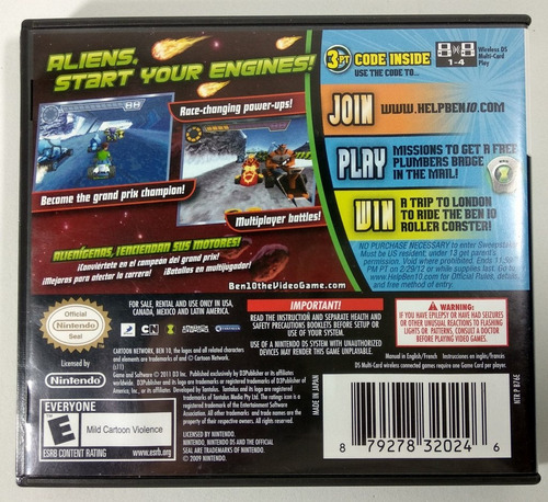Ben 10 Galatic Racing Original - Ds
