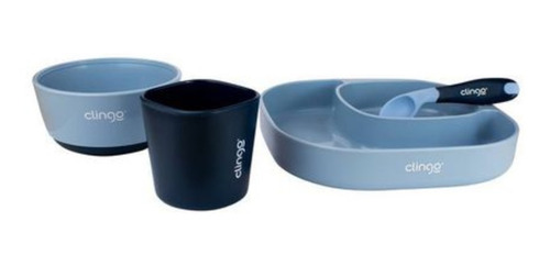 Imagem 2 de 7 de Kit Alimentação Prato Bebê C/ Divisória Bowl Colher Copo
