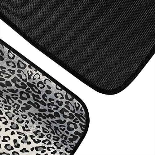 Alfombrillas De Coche Fusurire, Con Diseño De Leopardo Gris,