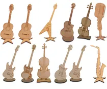 Comprar 12 Figuras Instrumentos Musicales Mdf 45 Cms Centro De Mesa