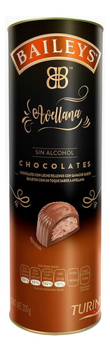Chocolates Turin Baileys Avellana Tubo