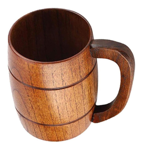 Barril De Madera Con Asa Camping Cup Vintage 400ml Para