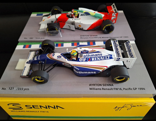 F1 Mclaren Mp4/8 E Fw16 Ayrton Senna 1/18 Minichamps