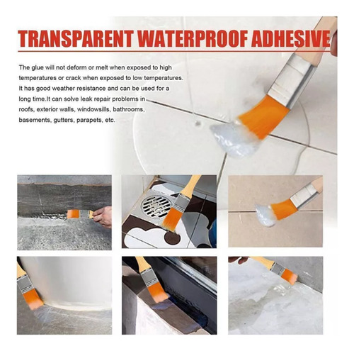 Sellador Impermeable Líquido Transparente De 100 G
