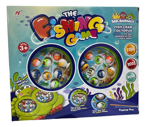 Juego De Pesca The Fishing Game Set A Pila 53683