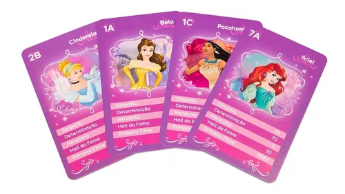 Jogo Super Trunfo Princesas Disney