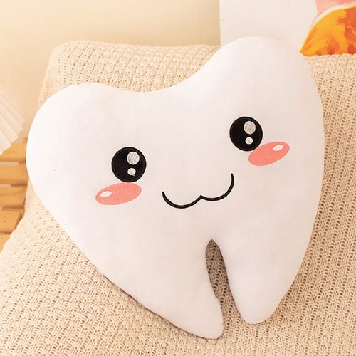 Almohada Que Abraza Los Dientes, Cojín De Juguete De Algodón