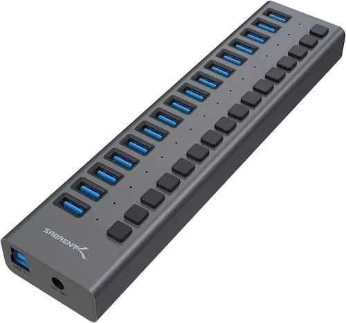 comprar Hubs De Redes Informáticas Sabrent Hb-pu16 Grey
