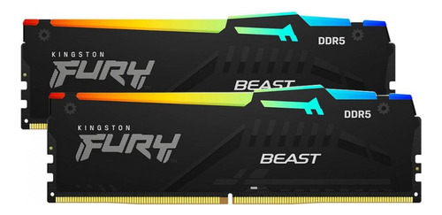 Memória Ddr5 Kingston Fury Beast, Rgb, 16gb (2x8gb), 5200mhz