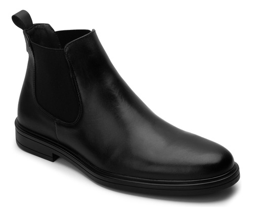 Botin Tipo Chelsea Negro Y Coñac Para Hombre Merano 44051