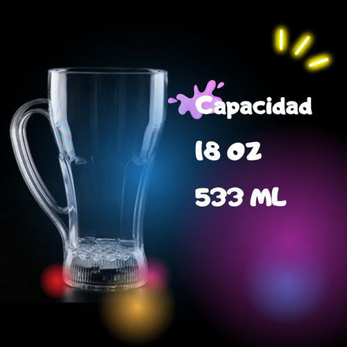 Vasos Led De Plástico 2 Piezas