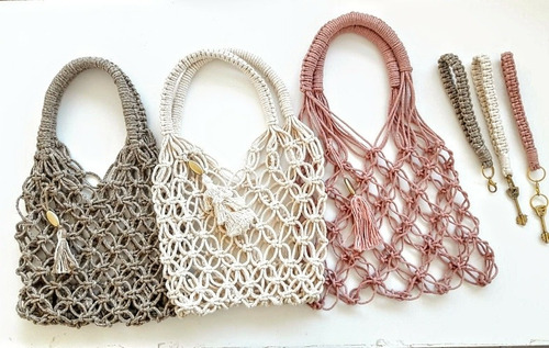 Imagen 6 de 6 de Bolso Tote Red Macrame