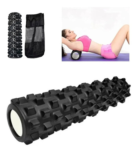 Rollo Masajeador Foam Roller Yoga Pilates Fitness 45cm