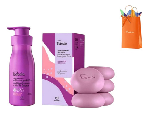 Kit Ameixa E Flor De Baunilha Hidratante E Sabonete