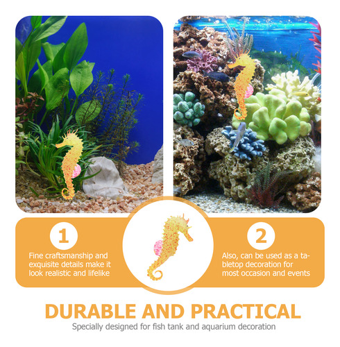 Accesorios Para Tanques Simulation Hippocampus Luminous, 2 U