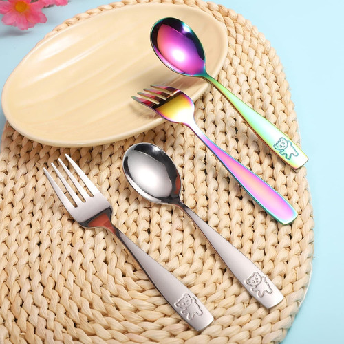 Utensilios Para Niños Pequeños Pimoys De 6 Piezas, Cubiertos