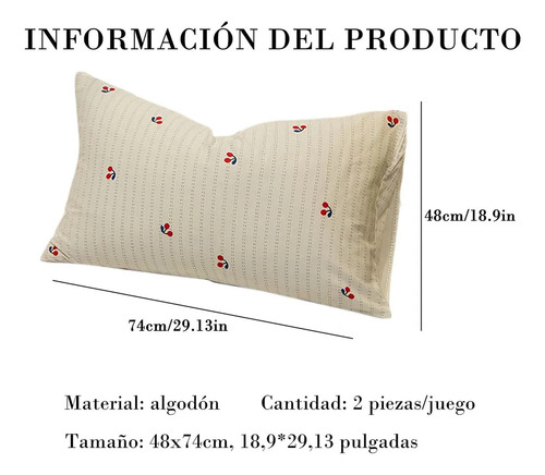 2 Fundas De Almohada Protectoras De Algodón Para Niños