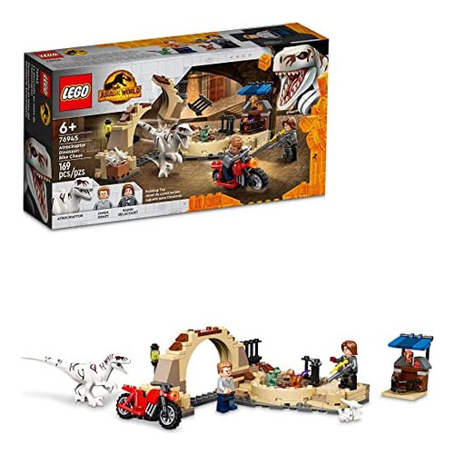 Lego Jurassic World Atrociraptor Dinosaur: Bike Chase Set 76