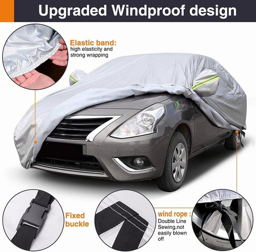 Imagen 5 de 10 de Cubierta Funda Protector Con Reflectantes Impermeable 4,9m