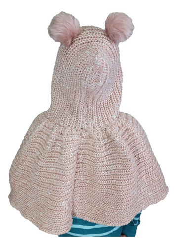 Capa Abrigo Con Gorro De Niña Modelo Caperucita Ch