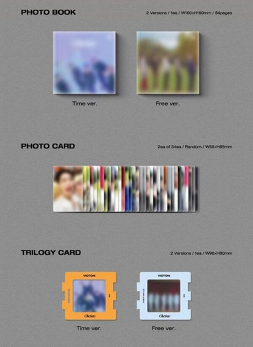 Victon Album Oficial Choice Versión Free (azul)