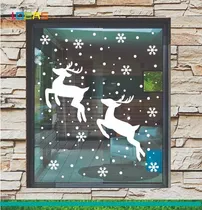 Comprar Copos De Nieve Navideños Con Renos Reutilizables