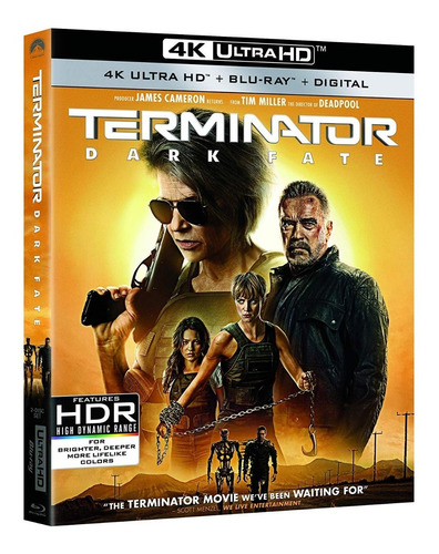 Blu Ray 4k Ultra Hd Terminator Dark Fate Estreno Original 