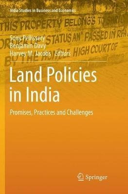 Land Policies In India - Sony Pellissery (paperback)