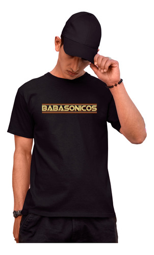 Camiseta Color Negro Banda De Rock Babasónicos Indie Envió