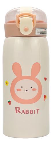 Garrafa Térmica 350ml Escolar Infantil Suco Agua Animais Cor Rabbit