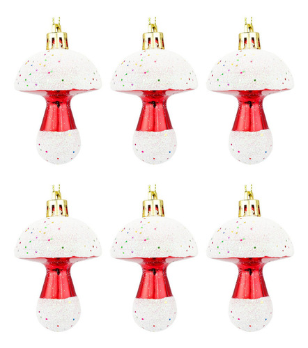 Adornos Navideños En V Con Forma De Setas Navideñas Irrompib