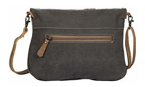 Myra Bag S1304 Bolsa De Lona Y Piel De Vaca Plegable