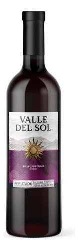 Pack De 4 Vino Tinto Valle Del Sol Merlot Afrutado 750 Ml