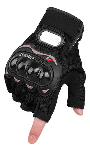 Guantes De Medio Dedo Para Seguridad En Moto.