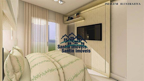 Cobertura Com 2 Dormitórios À Venda, 86 M² Por R$ 320.000,00 - Vila Junqueira - Santo André/sp - Co0461