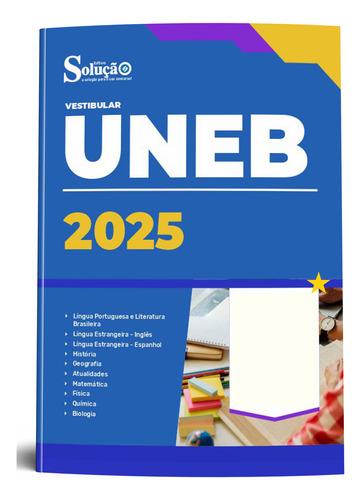 Apostila Completa Vestibular Uneb - Uneb 2025 - Editora Solução