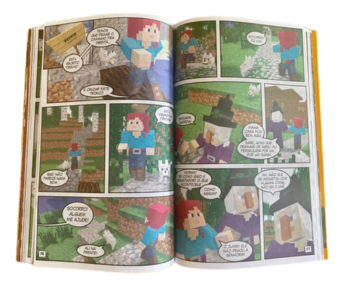 Kit Minecraft 5 Livros - Em Busca Da Maça Dourada + A Vingança Dos Zumbis + A Profecia + O Templo Do Dragão + O Misterio